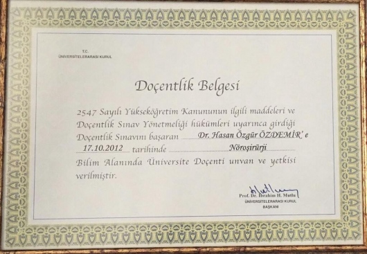 Doçentlik Belgesi